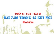 Bài 7.28 trang 42 Toán 6 Tập 2 Kết nối tri thức